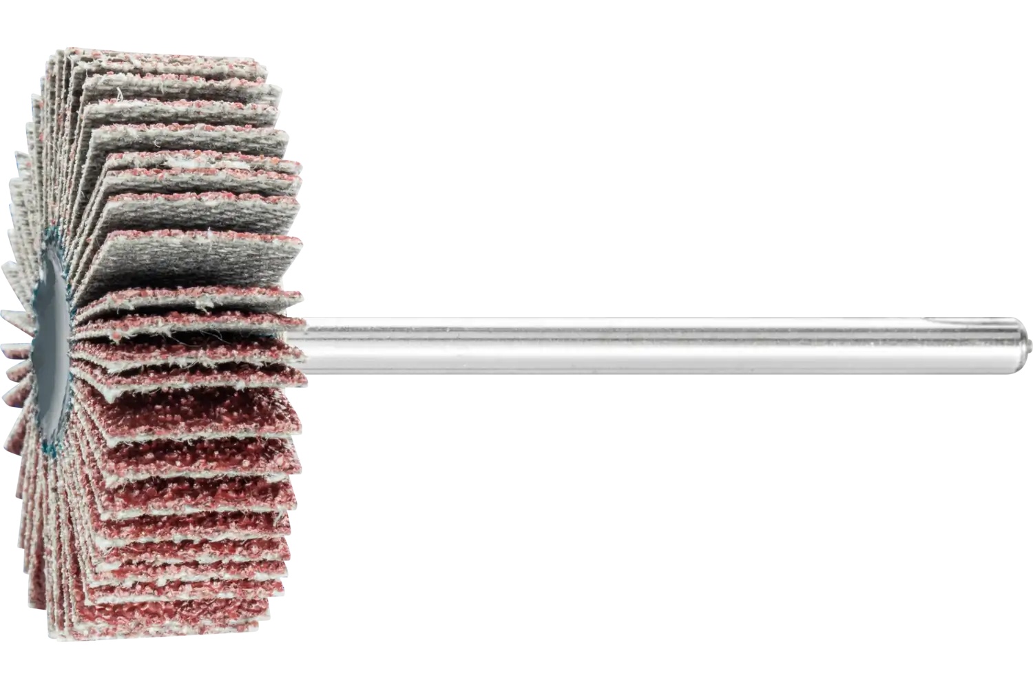 Picture of Pferd Mounted Flap Wheel, 1-3/16" X 3/8, 60 Grit, 1/4" Shank, Aluminum Oxide